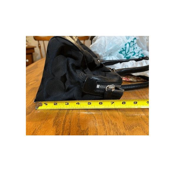 Vintage Coach Handbag with Coach Signature Tag and Tassel - Picture 10 of 11